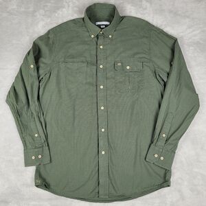 Southern Tide Men's Sport Shirt Green Plaid Long Sleeve Classic Fit Size M